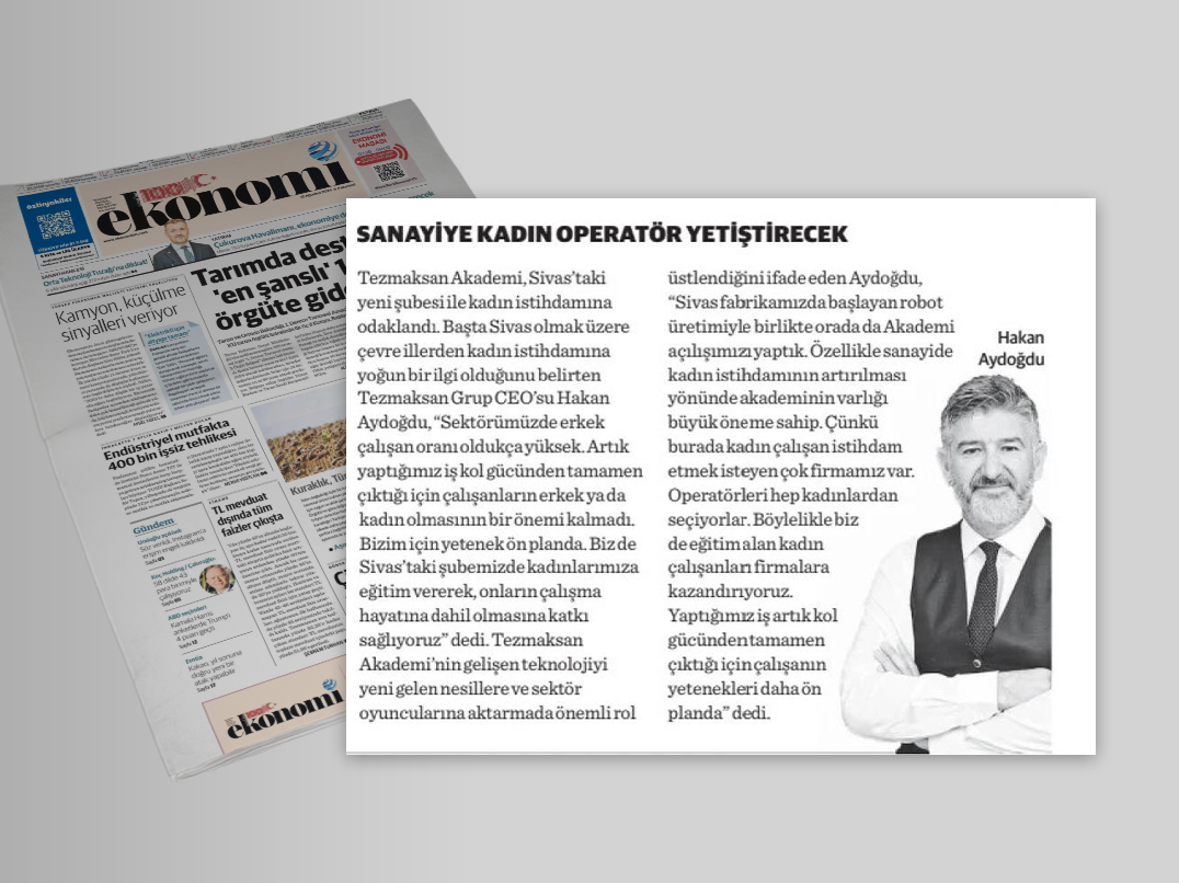 SANAYİYE KADIN OPERATÖR YETİŞTİRECEK